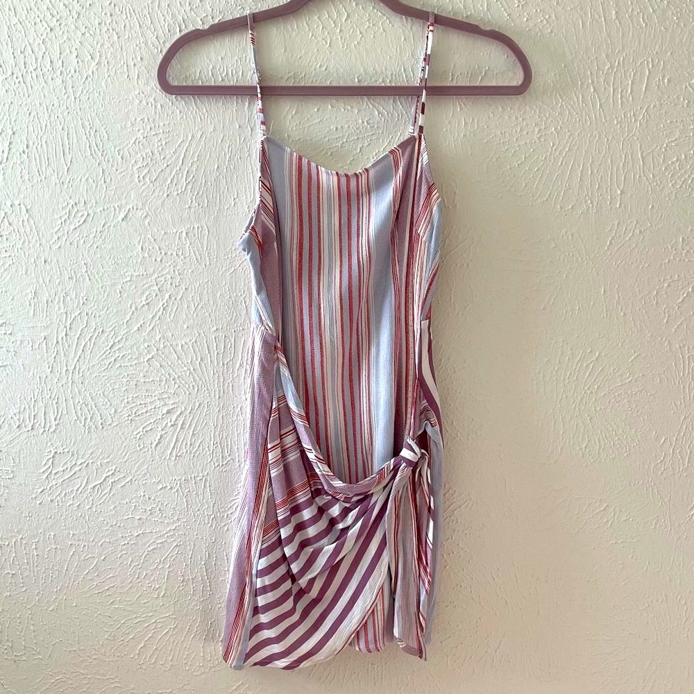 The Impeccable Pig striped wrap dress size small
